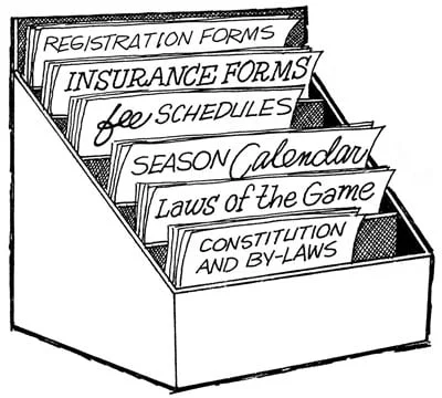 Illustration of a organizer box for documents